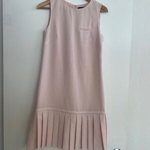 KARL LAGERFELD PARIS Tennis Inspired Pink Pleated Sleeveless Dress - Size 2